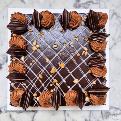 Nut & Fudge Gateau