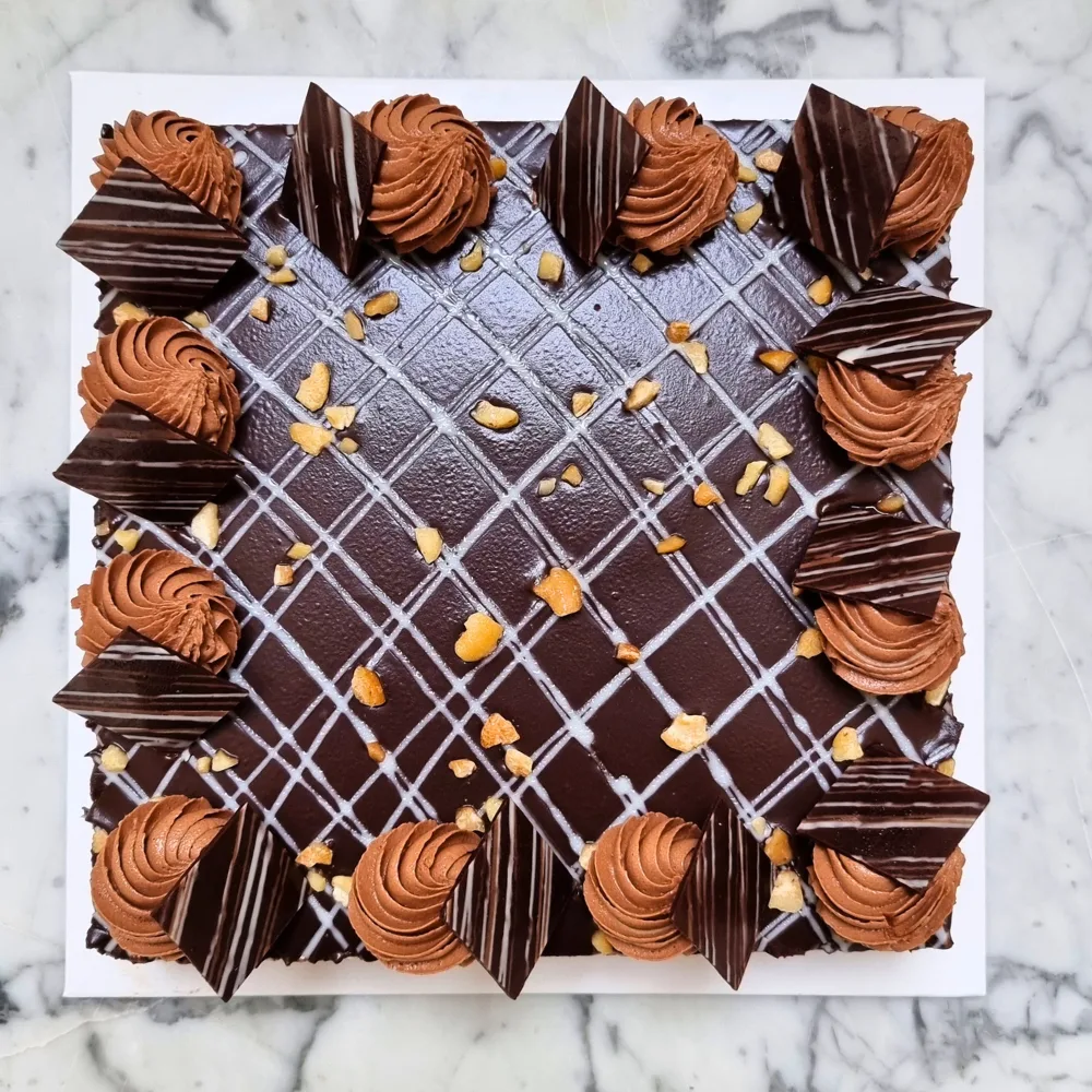 Nut & Fudge Gateau