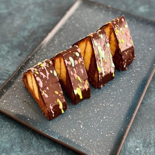 Chocolate Pyramid Gateau Slice