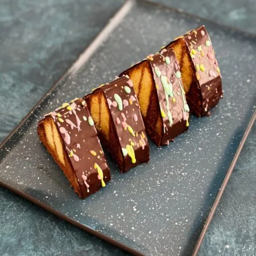 Chocolate Pyramid Gateau Slice