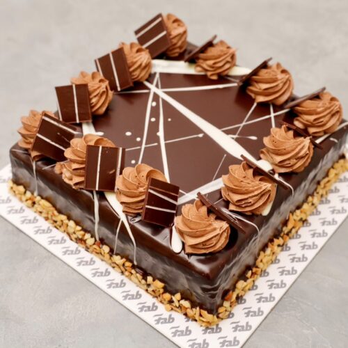 Nut & Fudge Gateau