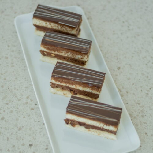 Nut & Fudge Gateau Slice