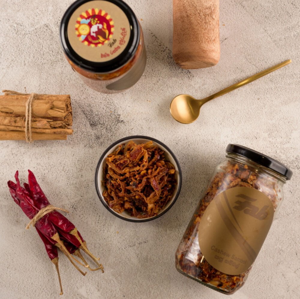 Fried Onion, Cashew Nut And Maldives Fish Sambol