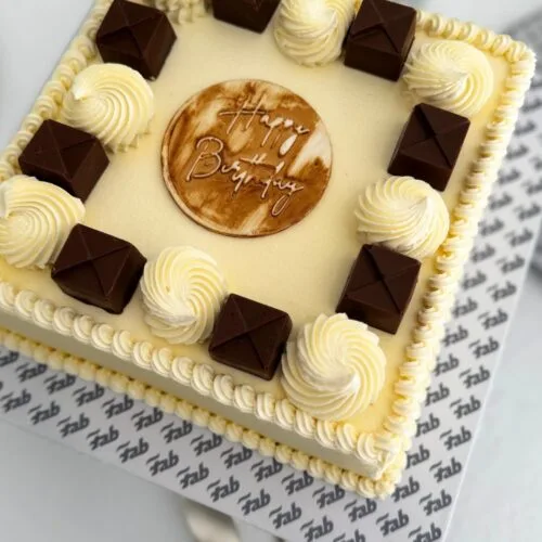 Happy Birthday Ribbon Cake