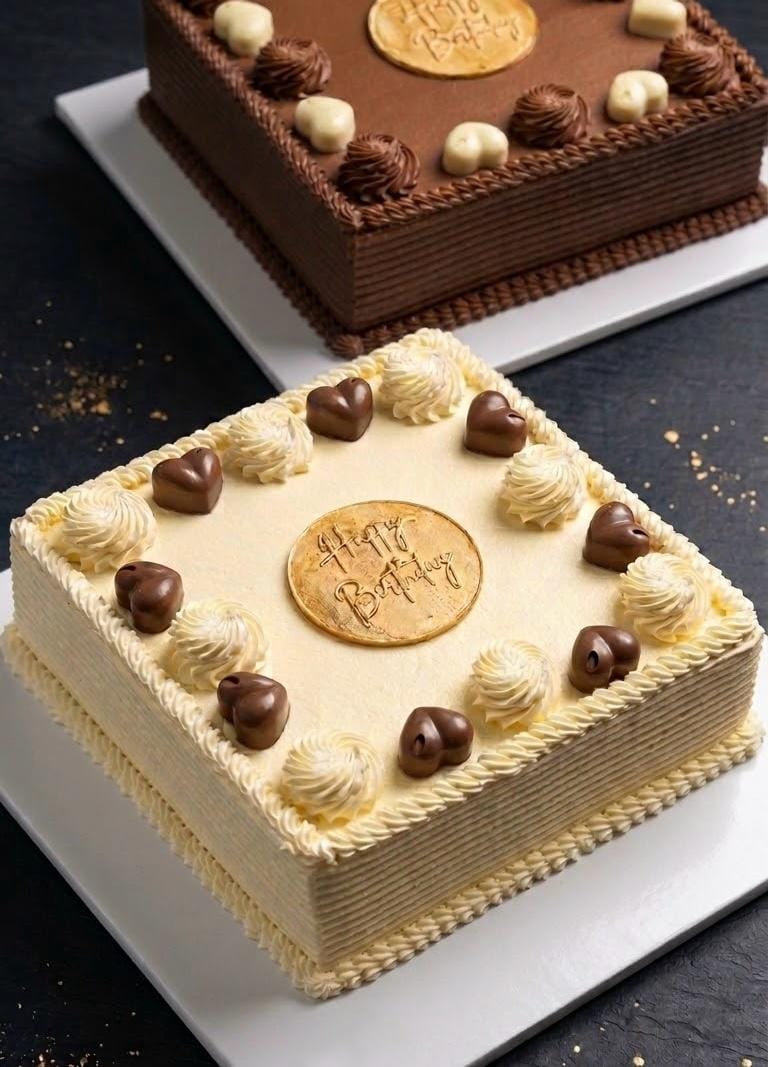 Happy Birthday Ribbon Cake