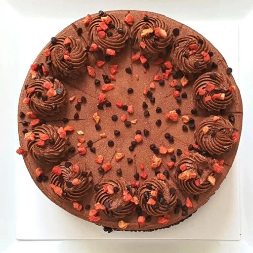 Chocolate Cake with Strawberry