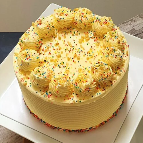 Classic Ribbon Cake with Love Cake Filling