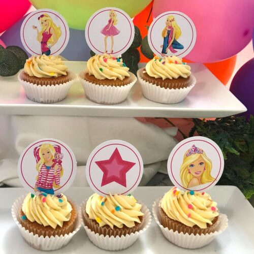 Barbie Themed Cupcakes (6 in a pack)