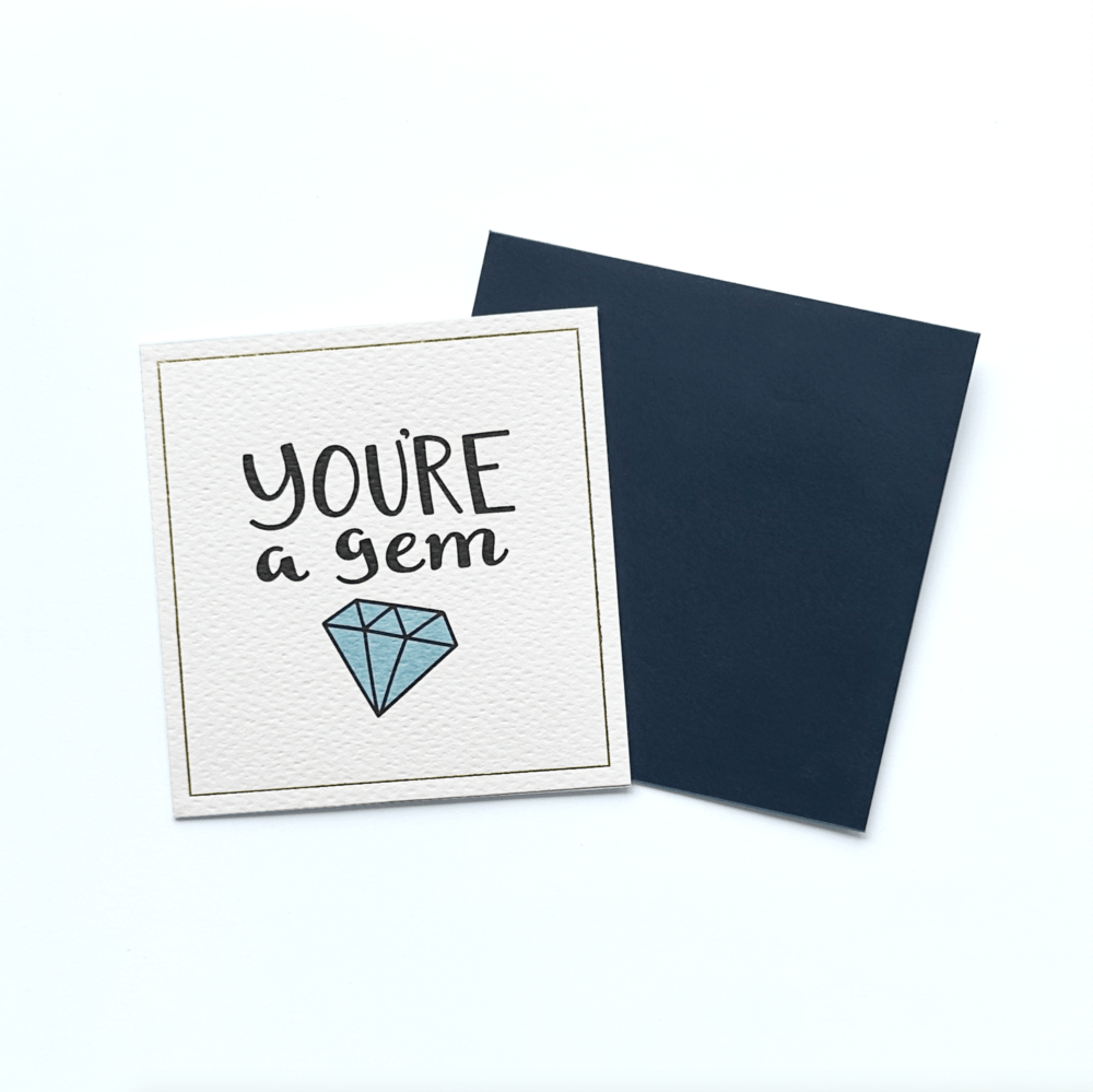 'You're a Gem' - Valentines Card