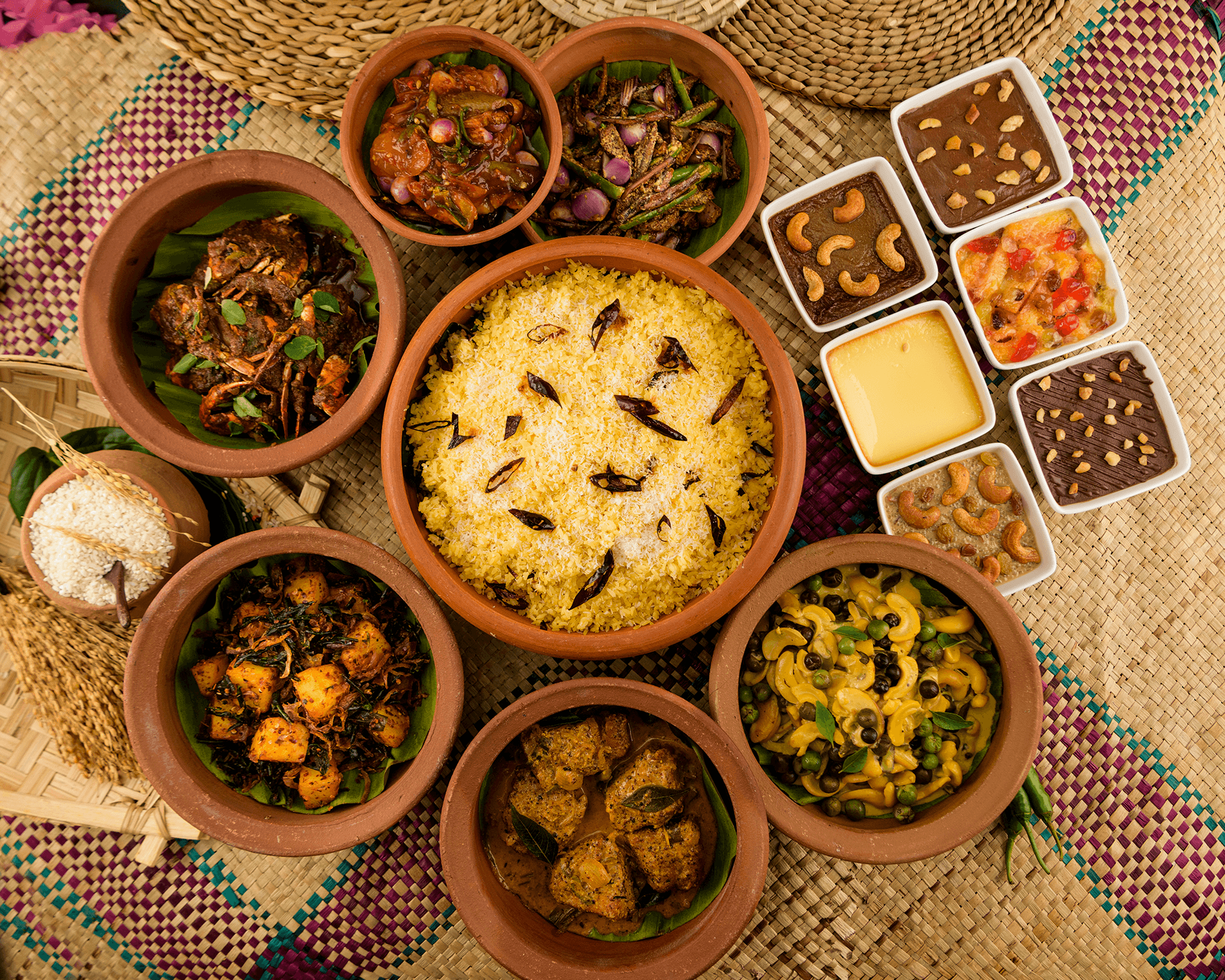 Rice Meal - Sea Crab Curry with Dessert (8 portions)