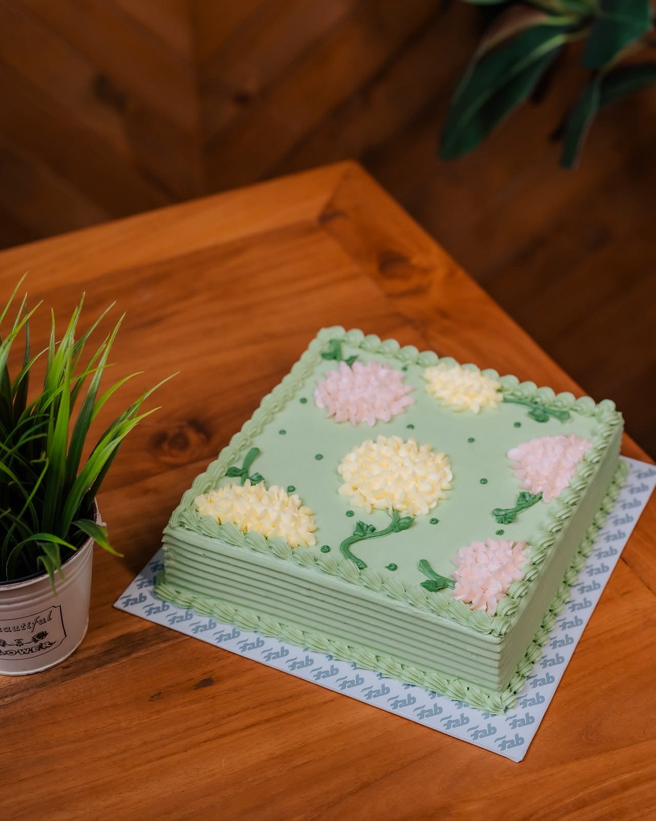 Ribbon Cake -Green